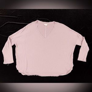 Urban Outfitters Out From Under lilac long sleeved waffle shirt